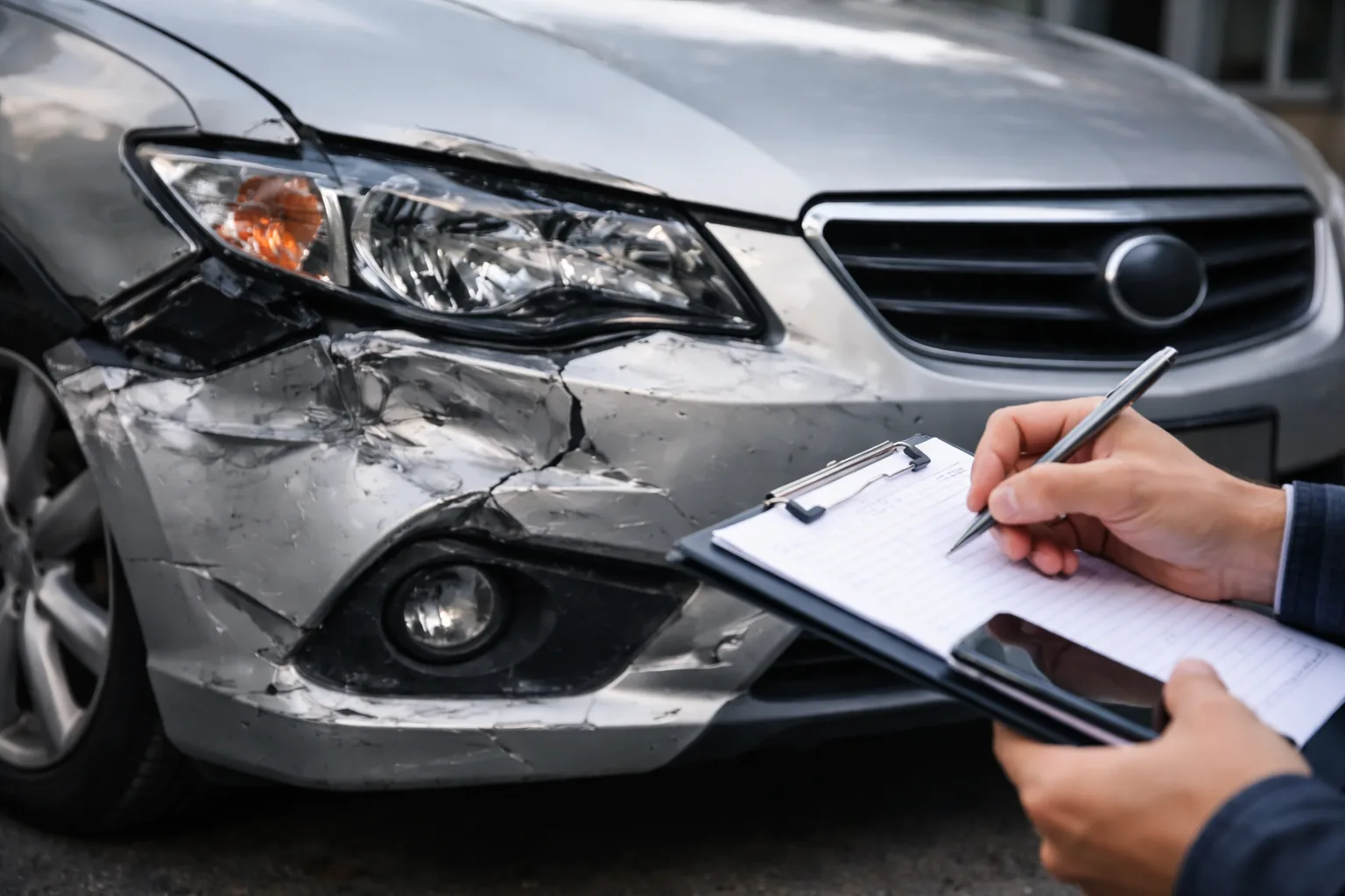 Valoración de daños en un vehículo tras un accidente de tráfico