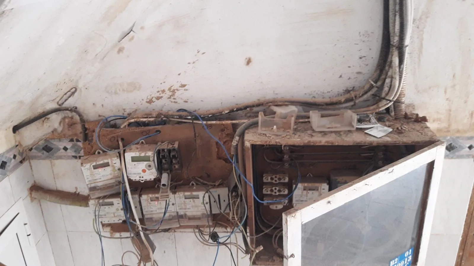 Daños eléctricos en una comunidad de propietarios.